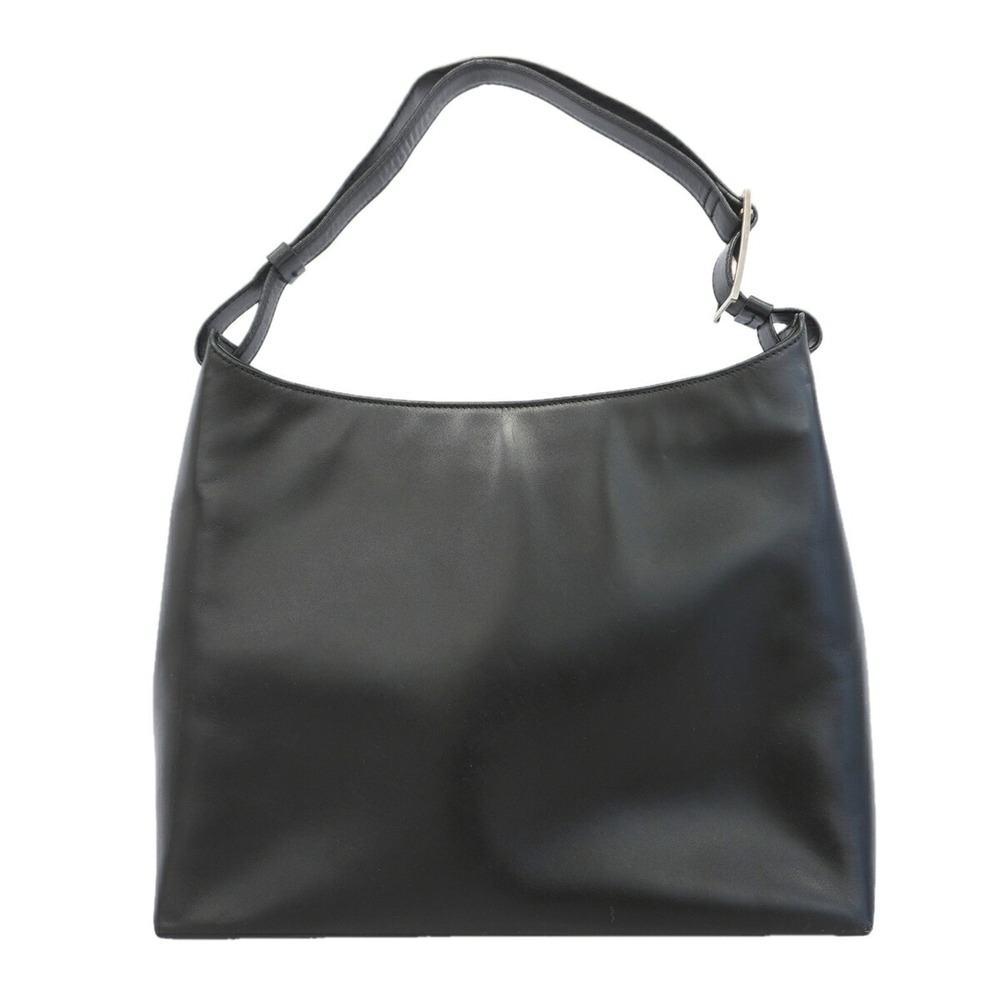 Salvatore Ferragamo Vara Leather Shoulder Bag, Black, Women's
